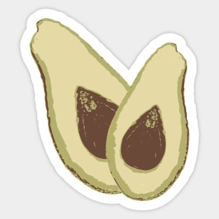 Avocado Fiesta Sticker